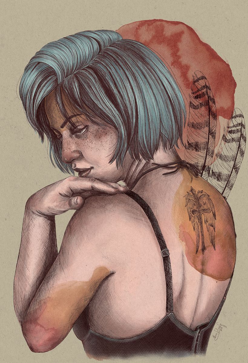 Mi Proyecto del curso: Retrato ilustrado con Procreate 2