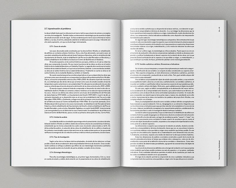 On Enric Miralles' work. PHD Thesis 20