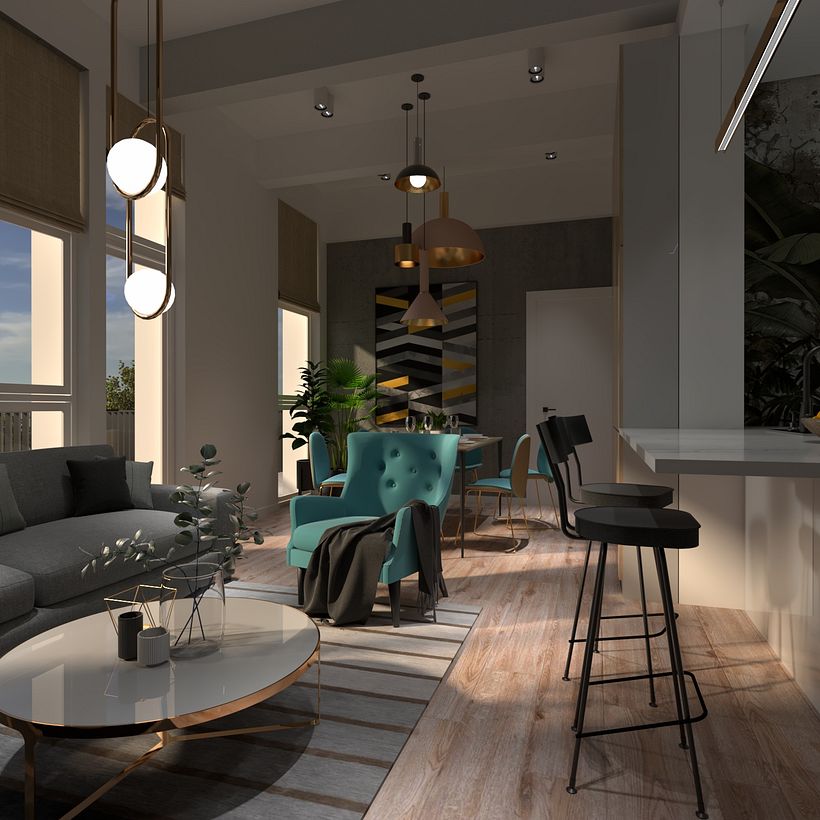 Proyecto visualización arquitectura | Sketchup + Vray Next 1