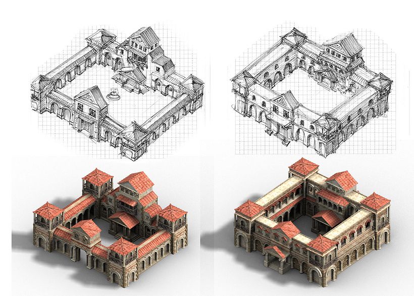 Edificios de viviendas. Niveles 12 y 13.