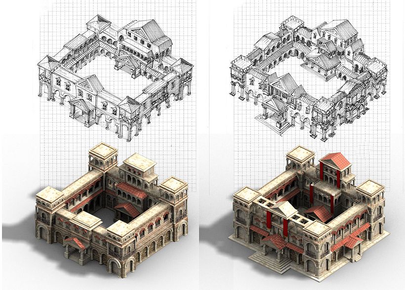 Edificios de viviendas. Niveles 14 y 15.
