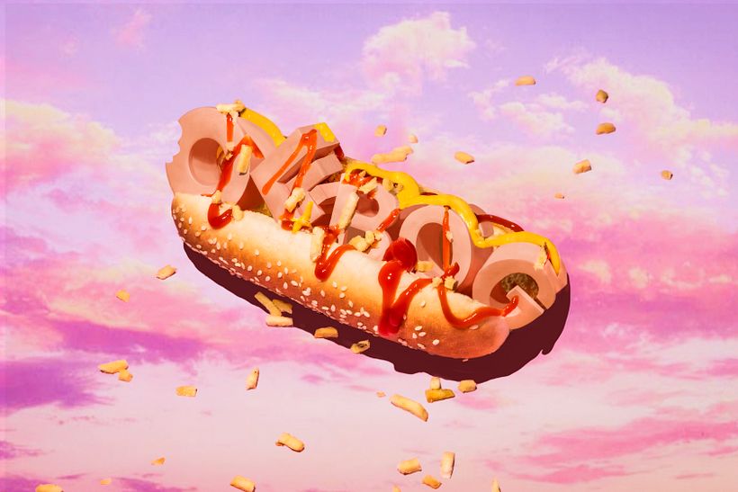 Hot dog in the sky 0