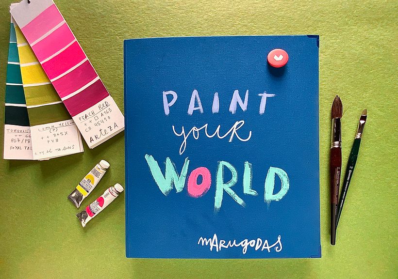 Esta es la cubierta de mi cuaderno con algunos de los materiales