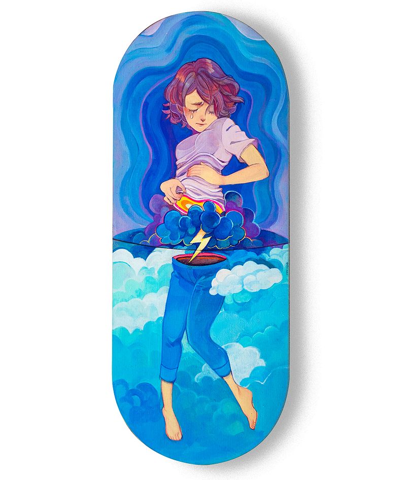 Anguish - Acrílico sobre madera