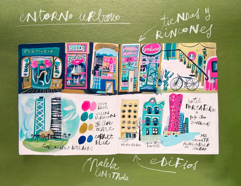 doble de entorno urbano y paleta reducida