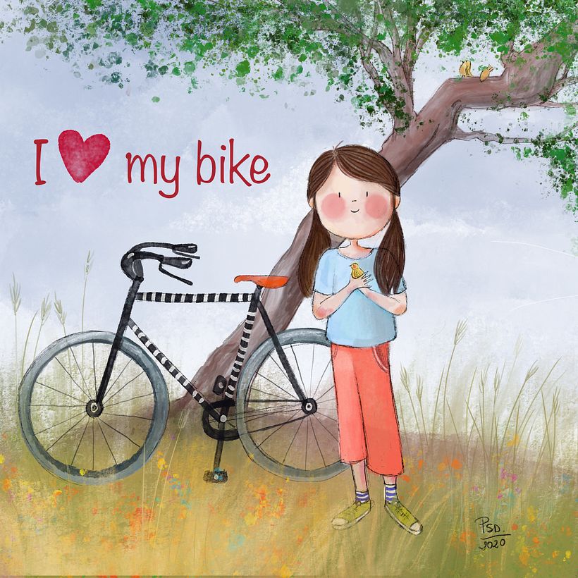 Día 27 .bicicleta #DMSTK31dias31dibujos