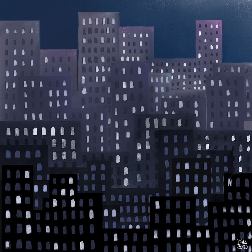 Día 22 .paisaje urbano #DMSTK31dias31dibujos