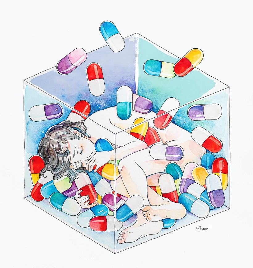 Dependency - Acuarela sobre papel