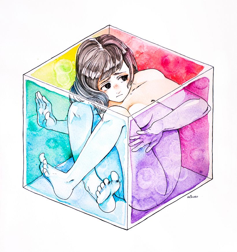 Isolation - Acuarela sobre papel 