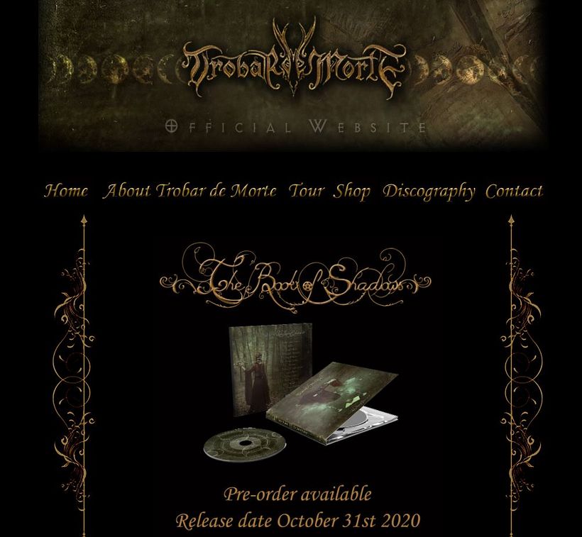 Captura del apartado de "Shop", con el MockUp del CD con mi diseño