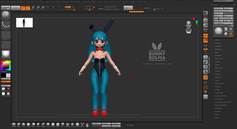 Bunny Bulma y Milk / Dragon Ball 3