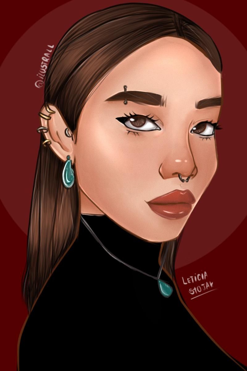 Meu projeto do curso: Retrato de personagens femininas com Procreate -1