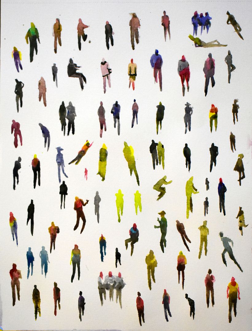 Monitos en acción y nomás así, quietitos.