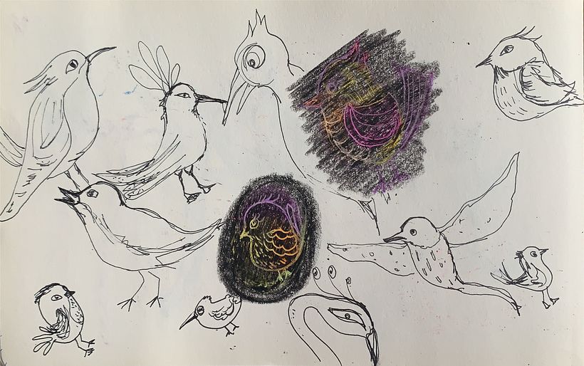 Using crayons