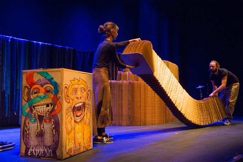 Espectáculo 4 Monos de la compañía de Tetro 4 Monos