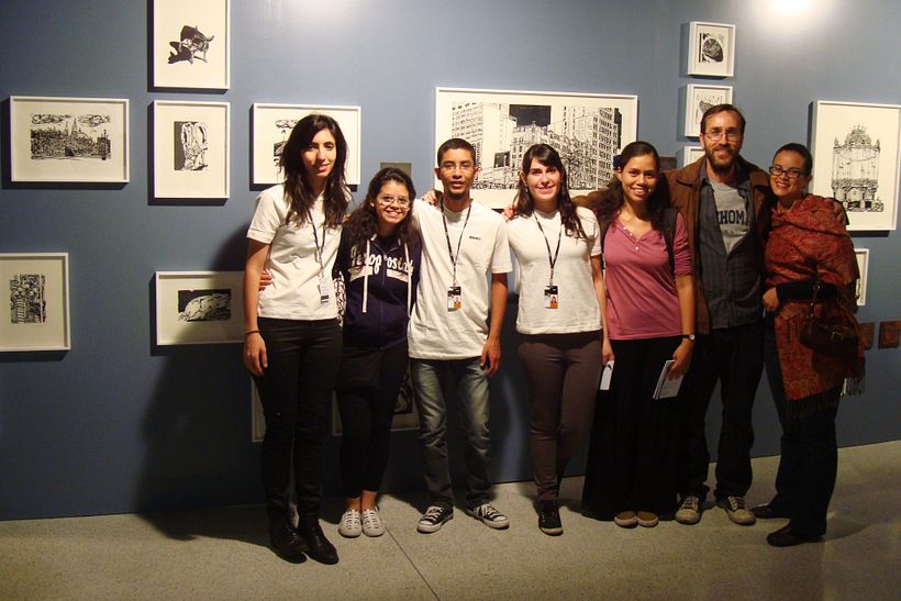 Turma do educativo do Sesc Belenzinho