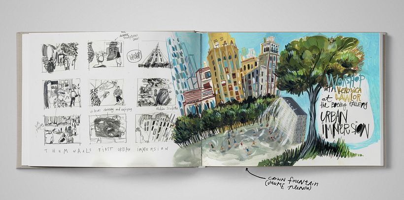We met in Chicago. Sketchbook del Symposium de Urban Sketchers - Ilustración tradicional