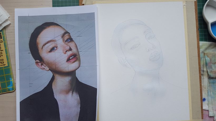 Dibujo y primera capa