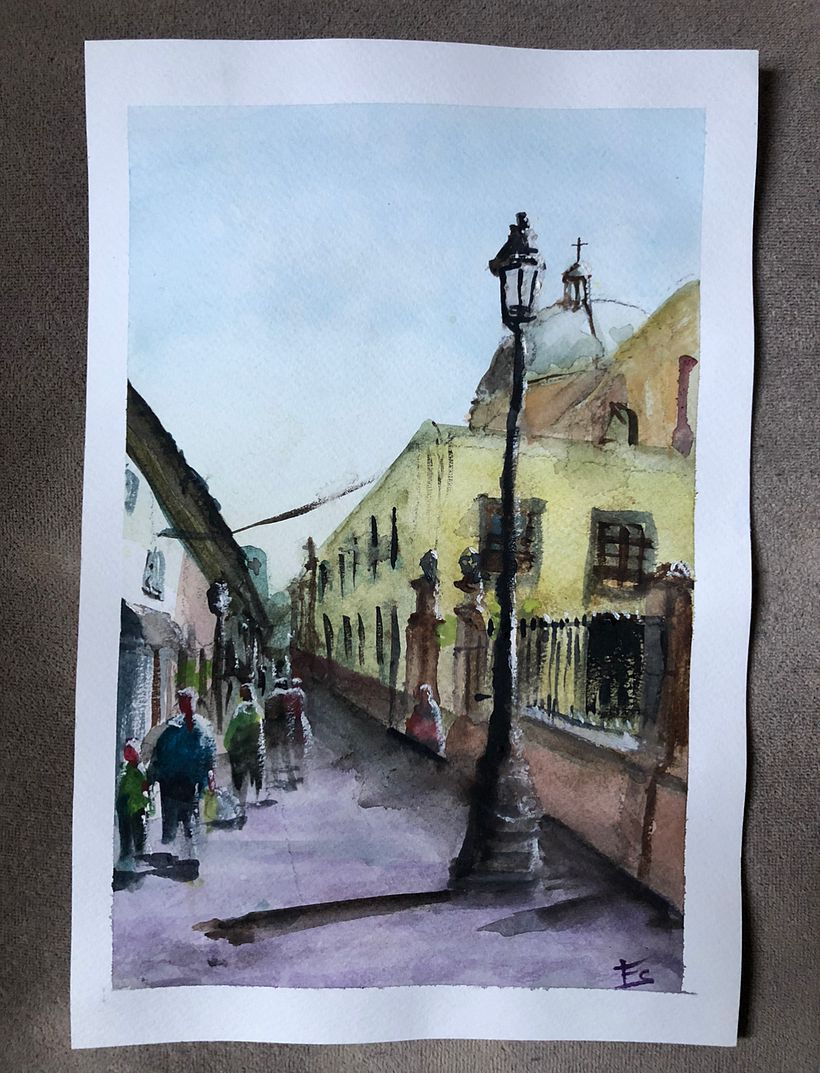 My project in Urban Landscapes in Watercolor course -1