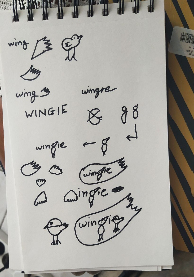 Wingie - My project in Creation of an Original Logo  0