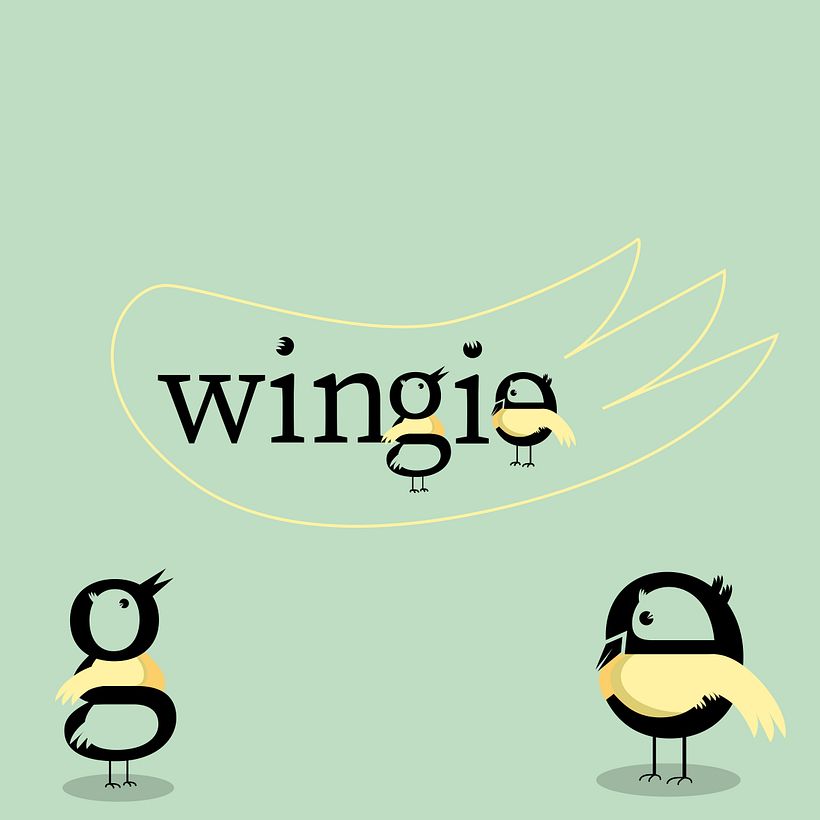 Wingie - My project in Creation of an Original Logo  1
