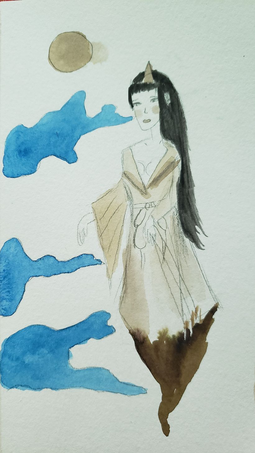 Yurei - técnica acuarela 