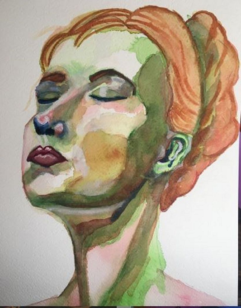 My project in Artistic Portrait with Watercolors course 0