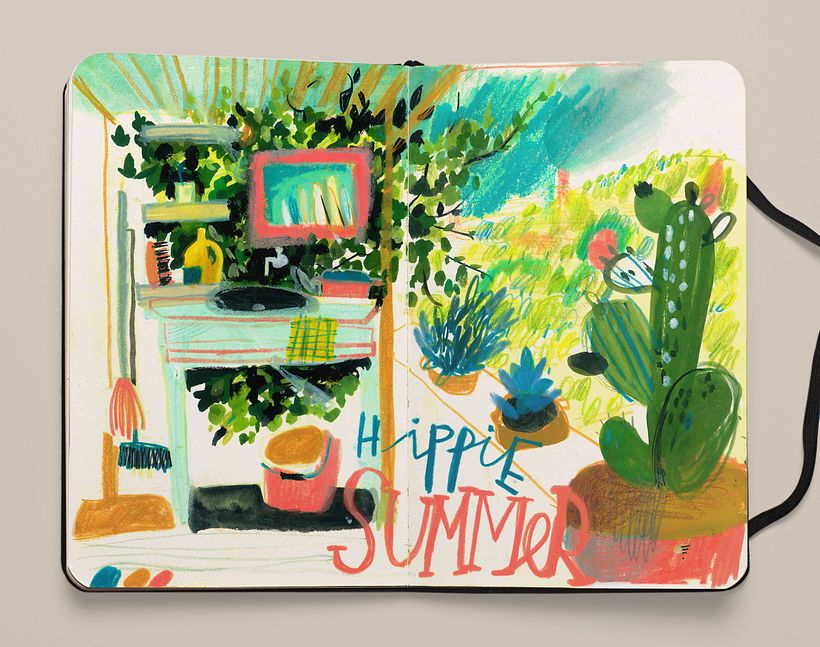 Sketchbook: Hippie Summer 6