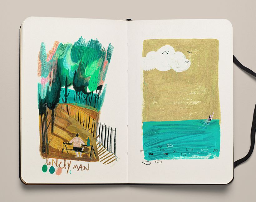 Sketchbook: Hippie Summer 8
