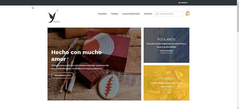 Mi Proyecto del curso: Principios de conceptualización y branding yubiarte.es 0