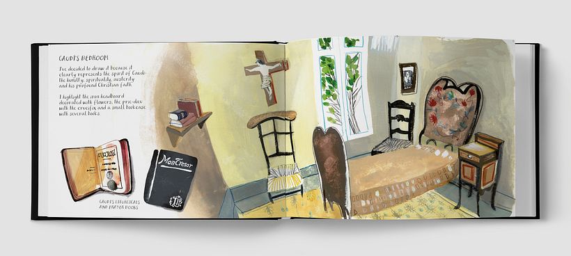 La Casa-Museo. Habitación de Gaudí