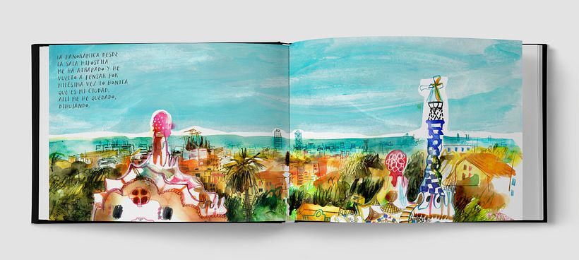 La vista de Barcelona desde el banco serpenteante