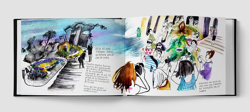 Conjunto monumental y turistas.