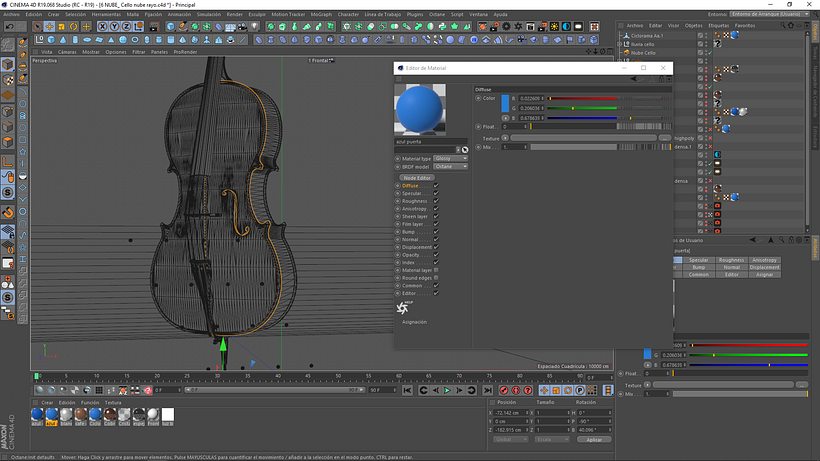 Material configuration. 