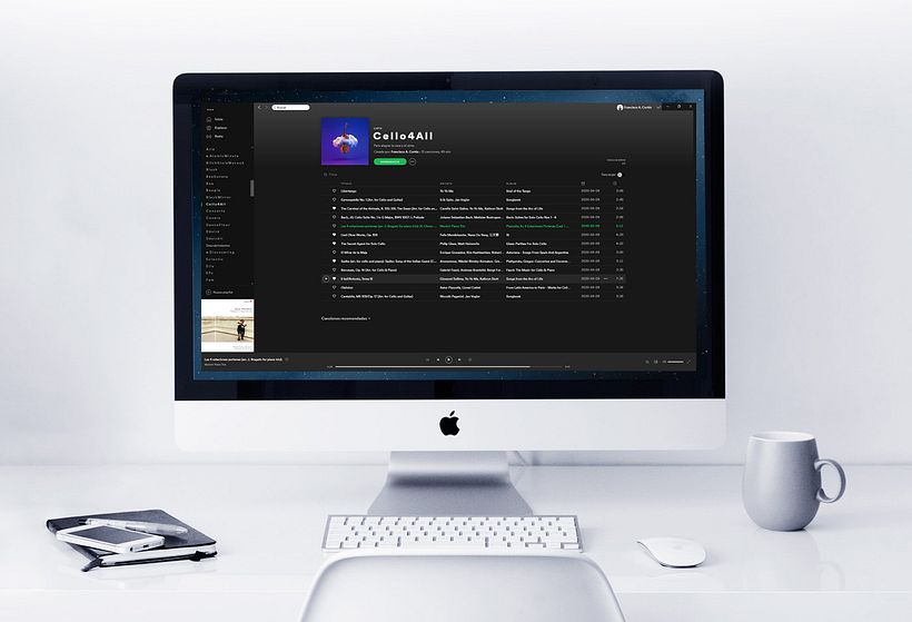 Playlist / concert on Spotify.