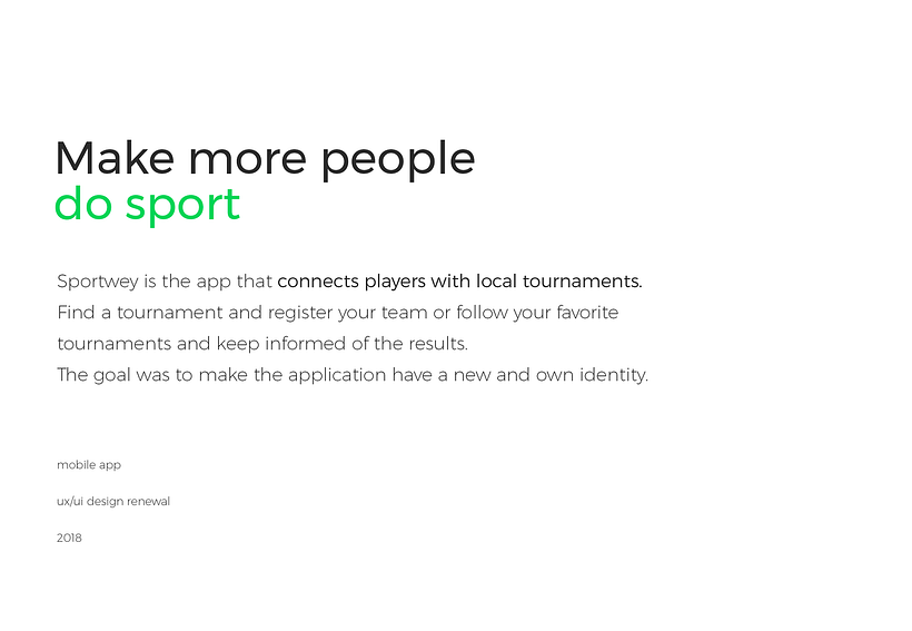 Sportwey — mobile app 0