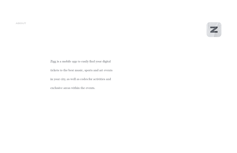 Zigg · Mobile app 1