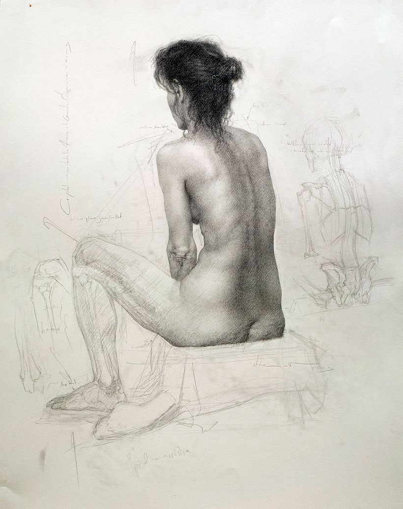 Graphite on paper, 65 x 50cm