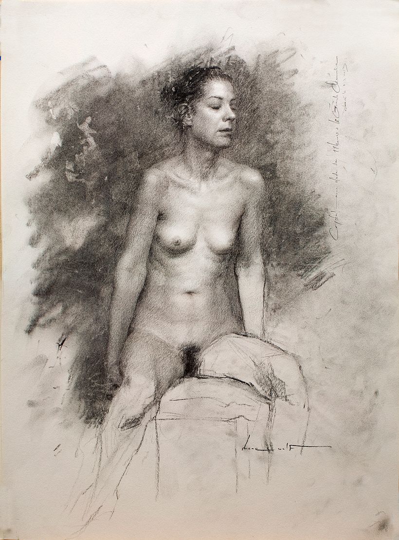 Charcoal on paper, 47 x 35cm