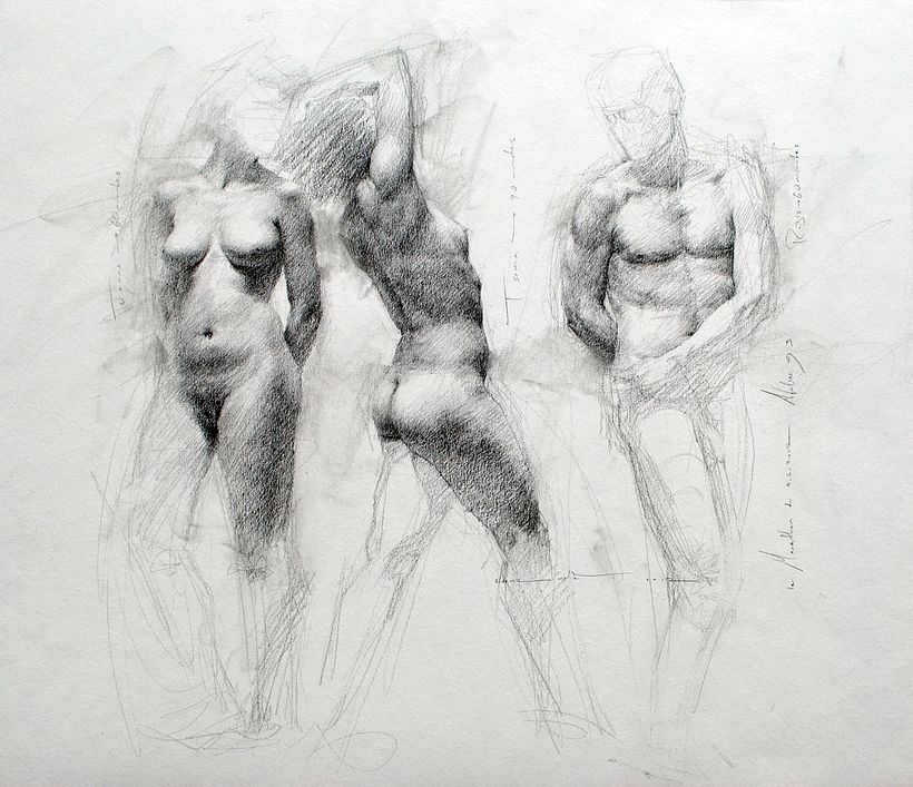 Graphite on paper, 40 x 46cm