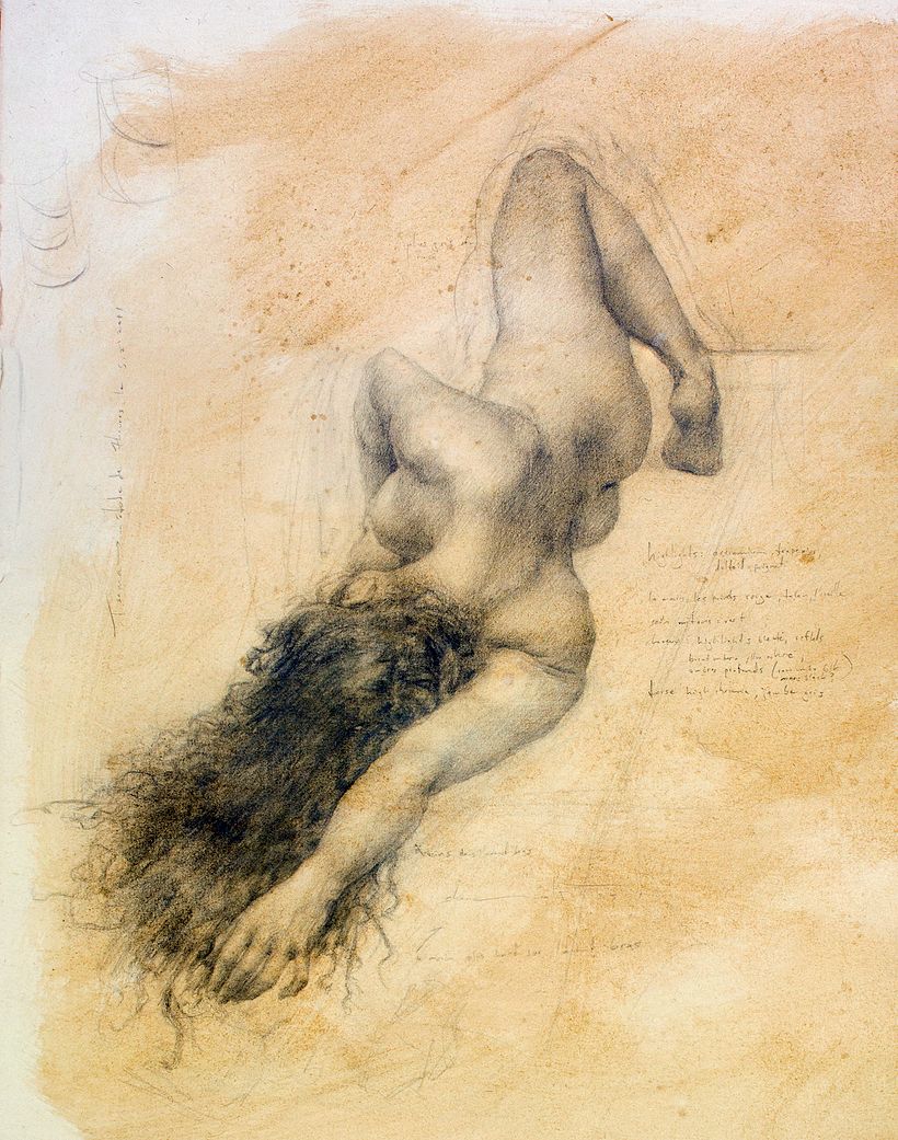 Graphite on prepared paper, 50 x 35.5cm