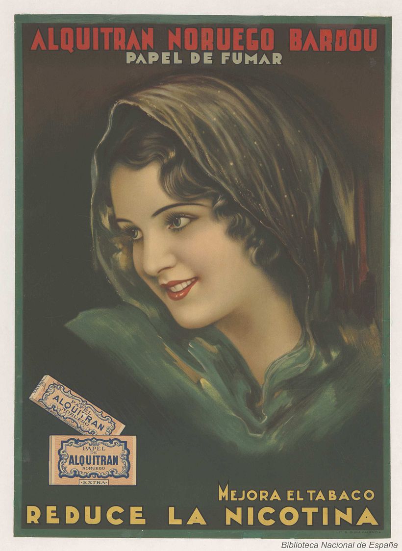 Alquitrán noruego Bardou, Anónimo. Litografía (ca. 1920)