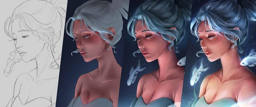 My project in Digital Fantasy Portraits with Photoshop Course 2