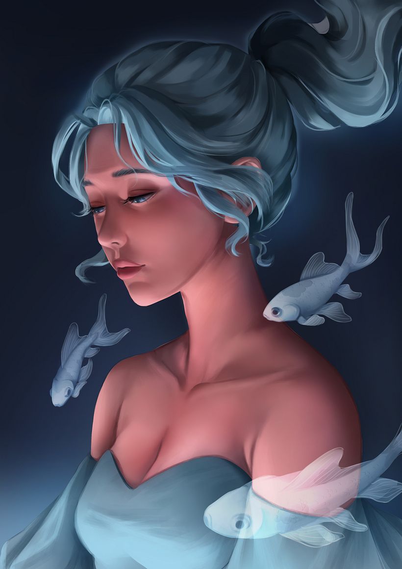 My project in Digital Fantasy Portraits with Photoshop Course 9
