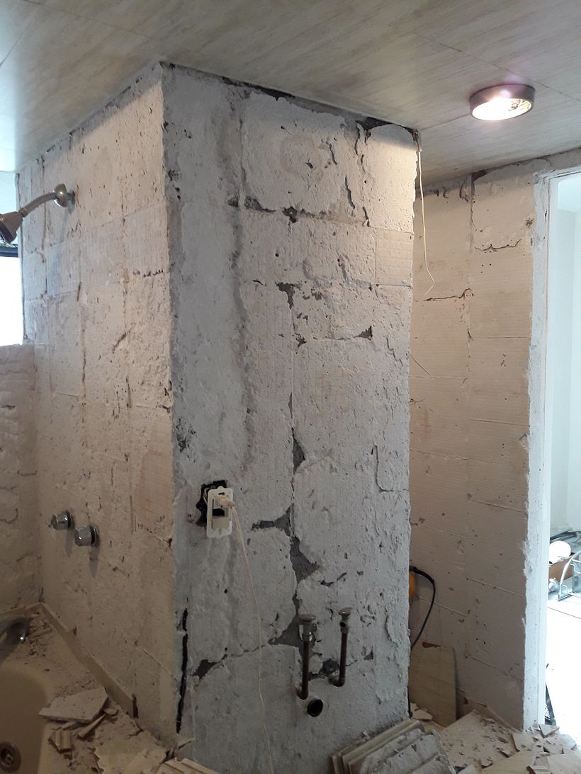 Retiro de acabados del baño