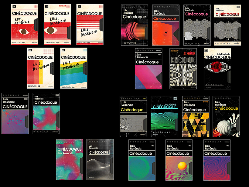 Exploración gráfica para portada de Cinécdoque