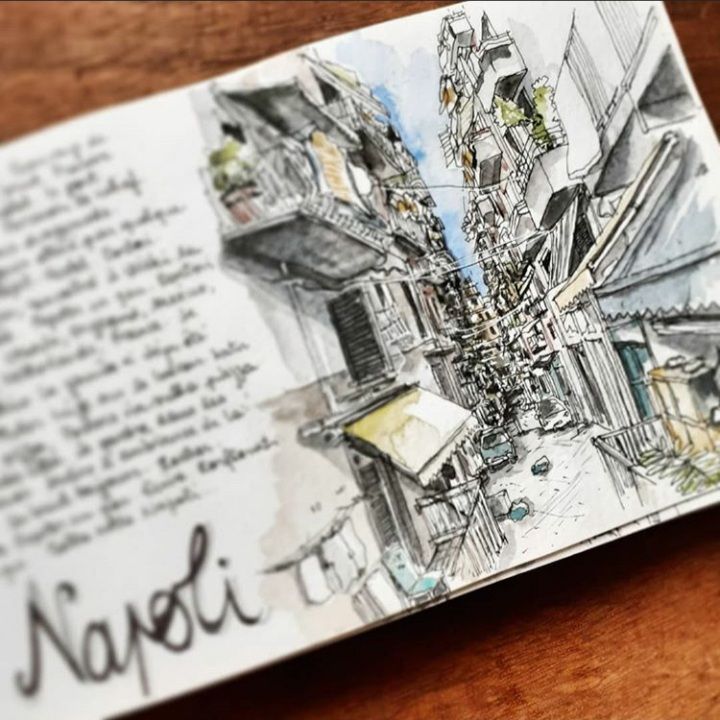 Some sketches from the travel sketchbook - 2019