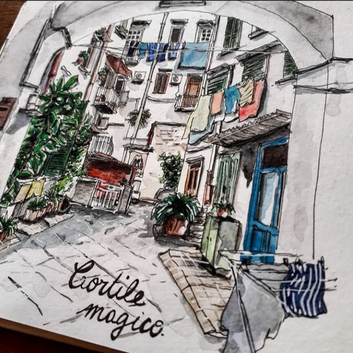 My base to work on Napoli - Sketches 2019