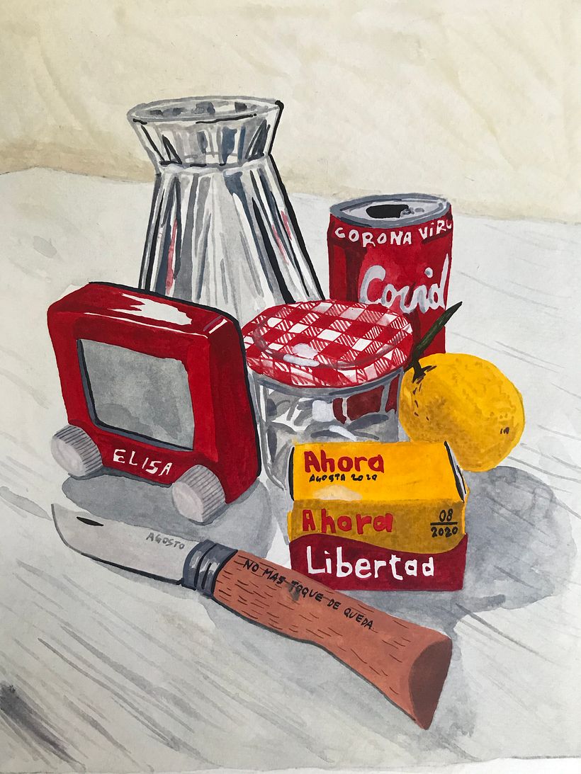 Mi Proyecto del curso: Bodegón contemporáneo con acuarela 0