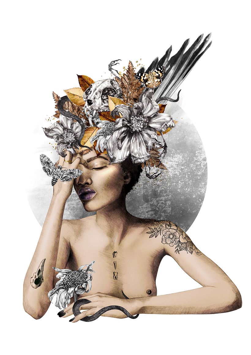 A self-directed illustration which combines analogue and digital techniques